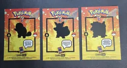 SQUIRTLE X WARTORTLE X BLASTOISE - POKEMON KANTO CARDS TOP POKEDEX CCG FOIL - Image 4