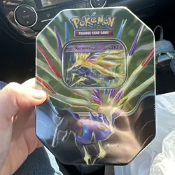🔥 Pokemon Xerneas ex Tin Factory Sealed TCG 4 Packs + Promo Card Rare 🔥 - Image 1
