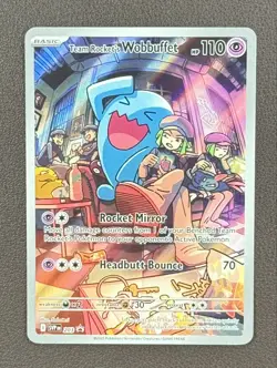 Team Rocket's Wobbuffet 203 Sv: Scarlet & Violet Promo Cards Holo - Image 1