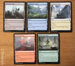 MTG Dominaria Memorial to Lands Full Set of 6 *NM* Magic Commander Deck Building - Image 1