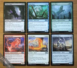 Set of 6 Core M19 Mare Horse Full Set*Unplayed NM* (Magic MTG EDH) Vine Plague - Image 1