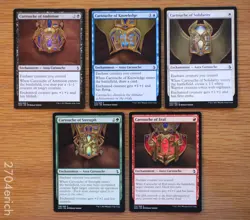 Set of 5 Amonkhet Cartouche Enchantments *NM* (Magic MTG) Solidarity Strength - Image 1