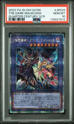 YuGiOh The Dark Magicians PSA10 25th Quarter Century Secret Rare Card - Image 1