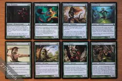 Set of 8 Pauper Legal Elves *NM Magic MTG* Farhaven Elf, Civic Wayfinder - Image 1
