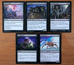 Set of 10 Pauper Legal Black Board Wipes *NM* (English Magic MTG) Pestilence - Image 2