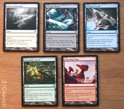Set of 5 Utility Taplands Full Lands Set - Zendikar *Unplayed NM* English MTG - Image 1