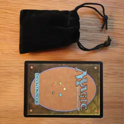 Tiny Dice Bag & Yellow Glass Gem Tokens +1 Counters Gaming Die Energy MTG Magic - Image 2