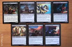 Set of 7 Pauper Legal Black Pirates *NM* (English Magic the Gathering MTG) - Image 1