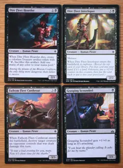 Set of 7 Pauper Legal Black Pirates *NM* (English Magic the Gathering MTG) - Image 3