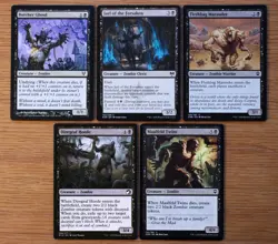 Magic MTG Lot 10 Black Zombie Creatures Commander Deck Build NM Pauper Legal Set - Image 2
