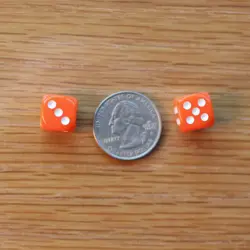 Tiny Dice Bag & Green Glass Gem Tokens Life Counters Saproling Gaming Stones MTG - Image 4
