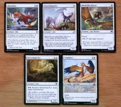 Set 10 Different White Fox Creatures *NM* Magic MTG Light-Paws, Emperor's Voice - Image 3