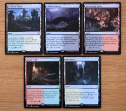 Set of 5 Rare Dual Reveal Lands *NM* Magic MTG Commander Deck Building EDH - Image 1