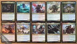Set of 10 Commander Legends Uncommon Gold Creatures *NM* Magic MTG Commander EDH - Image 1