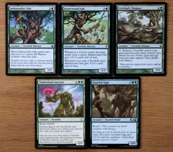 Set of 10 Pauper Legal Treefolk Creatures *NM* (Magic MTG) Battlewand Oak - Image 2