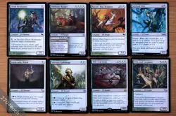 MTG Set of 8 Green / White Hybrid Mana Elf Creatures *NM Magic EDH* Elves Group - Image 1