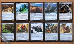Set of 10 Different Uncommon Vehicle Artifacts *NM* Magic EDH MTG Deck Building - Image 1