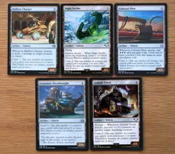 Set of 10 Different Uncommon Vehicle Artifacts *NM* Magic EDH MTG Deck Building - Image 2