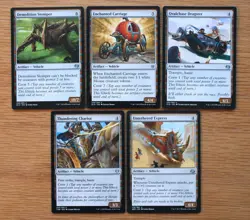 Set of 10 Different Uncommon Vehicle Artifacts *NM* Magic EDH MTG Deck Building - Image 3