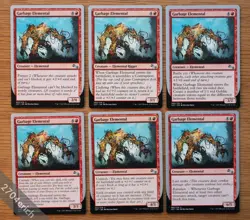 Set of Garbage Elemental (All 6 Versions) A B C D E F *NM* Magic MTG Unstable - Image 1