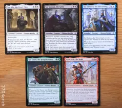 Set of 5 Throne of Eldraine Legendary Syr Creatures *NM* Magic MTG Syr Konrad - Image 1
