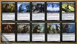 MTG Set 10 Pauper Legal BLACK Elves *NM* English Magic Elf Deck Building Group - Image 1