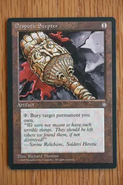 Despotic Scepter / Ice Age *NM LP Light Play* (English Magic the Gathering MTG) - Image 1