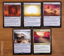 Lot 19 Desert Land / Hour of Devastation / Amonkhet Set MTG Scavenger Grounds - Image 2