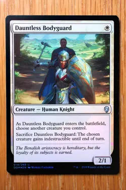 Dauntless Bodyguard FOIL / Dominaria *Pack Fresh NM* English Magic Gathering MTG - Image 1