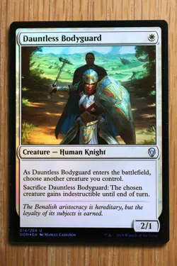 Dauntless Bodyguard FOIL / Dominaria *Pack Fresh NM* English Magic Gathering MTG - Image 3