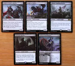 Set of 10 Black Knight Creatures *NM* (Magic MTG) Dusk's Shadow, Murderous Rider - Image 3
