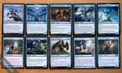 Set of 10 Rare Flying Blue Sphinx Creatures *NM* Magic MTG EDH Commander Deck - Image 1