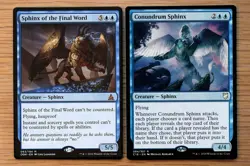 Set of 10 Rare Flying Blue Sphinx Creatures *NM* Magic MTG EDH Commander Deck - Image 3