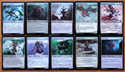 Set of 10 Eldrazi Blue Creatures *NM* (English Magic MTG) Tide Drifter - Image 1