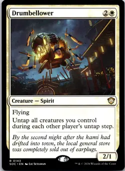 Drumbellower 143 Rare Commander: Secrets of Strixhaven Magic: The Gathering NM - Image 1