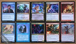 Set 10 Blue Red Pingers Tribal Creatures *NM* Magic Ping MTG Izzet Stratocaster - Image 1