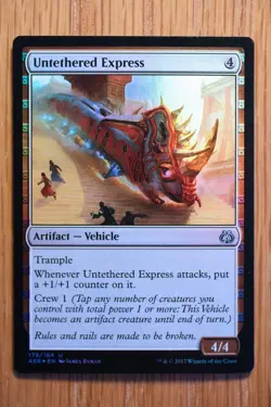 Untethered Express FOIL / Aether Revolt *Pack Fresh NM* (English Magic MTG) - Image 3