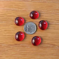 Tiny Dice Bag Lot Purple Dice & Red Glass Gem Tokens, Game Counters (Magic MTG) - Image 3