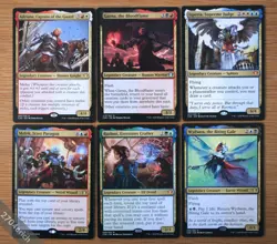 Set of 6 Commander 2020 Legendary Creatures Magic MTG Group EDH Deck Building - Image 1