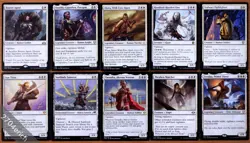 Set of 10 Different White Vigilance Creatures *NM* Magic MTG Commander Sun Titan - Image 1
