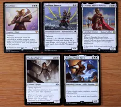 Set of 10 Different White Vigilance Creatures *NM* Magic MTG Commander Sun Titan - Image 3