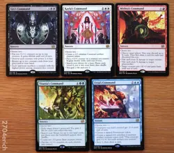 Set 5 Brothers' War Command Spells *NM* (English Magic MTG) Titania's Gix's - Image 1
