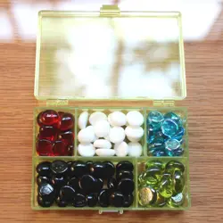 Small Green Box of All Colors Tokens, Life Counters Gaming Stones Dice Bag MTG - Image 5