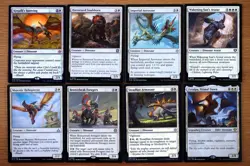 Lot 8x White Rare & Uncommon Dinosaur Creature Set *NM* Magic MTG Deck Building - Image 1