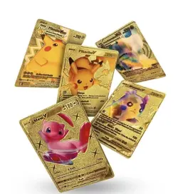 55 Pcs Gold Foil Pokemon Cards Pack - VMAX GX TCG Rare Card Lot/collectible/gift - Image 5