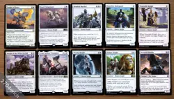 Set of 10 White Knight Creatures *NM* Magic MTG Benalish Marshal, White Orchid - Image 1