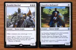 Set of 10 White Knight Creatures *NM* Magic MTG Benalish Marshal, White Orchid - Image 3