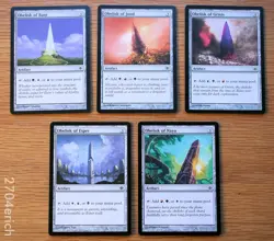 Set of 5 Shards of Alara Different Obelisk Mana Artifacts *NM* Magic Group MTG - Image 1