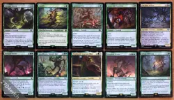 Set of 10 Lord of the Rings Treefolk *NM* EDH Commander Magic MTG LOTR Treebeard - Image 1