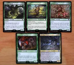 Set of 10 Lord of the Rings Treefolk *NM* EDH Commander Magic MTG LOTR Treebeard - Image 2